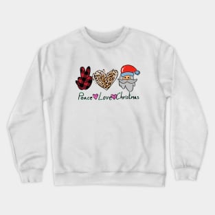 Peace Love Christmas Crewneck Sweatshirt